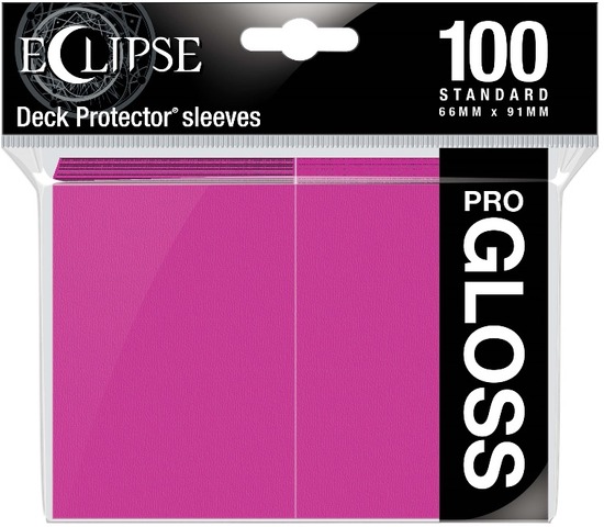 Eclipse Sleeves - Pro Gloss 100ct - Hot Pink
